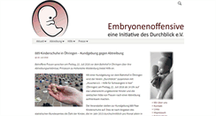 Desktop Screenshot of embryonenoffensive.de